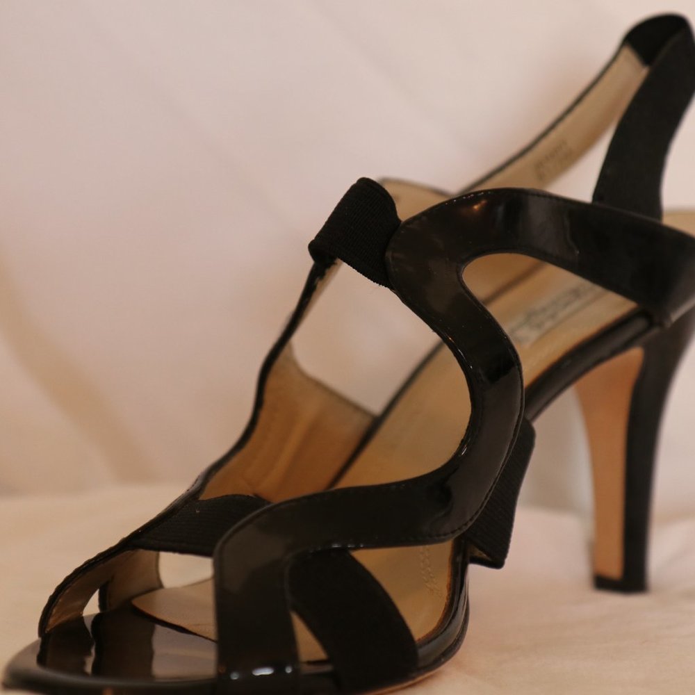 ARNOLD CHURGIN BLACK SANDALS SIZE 8 1/2 USED - Picture 6 of 16